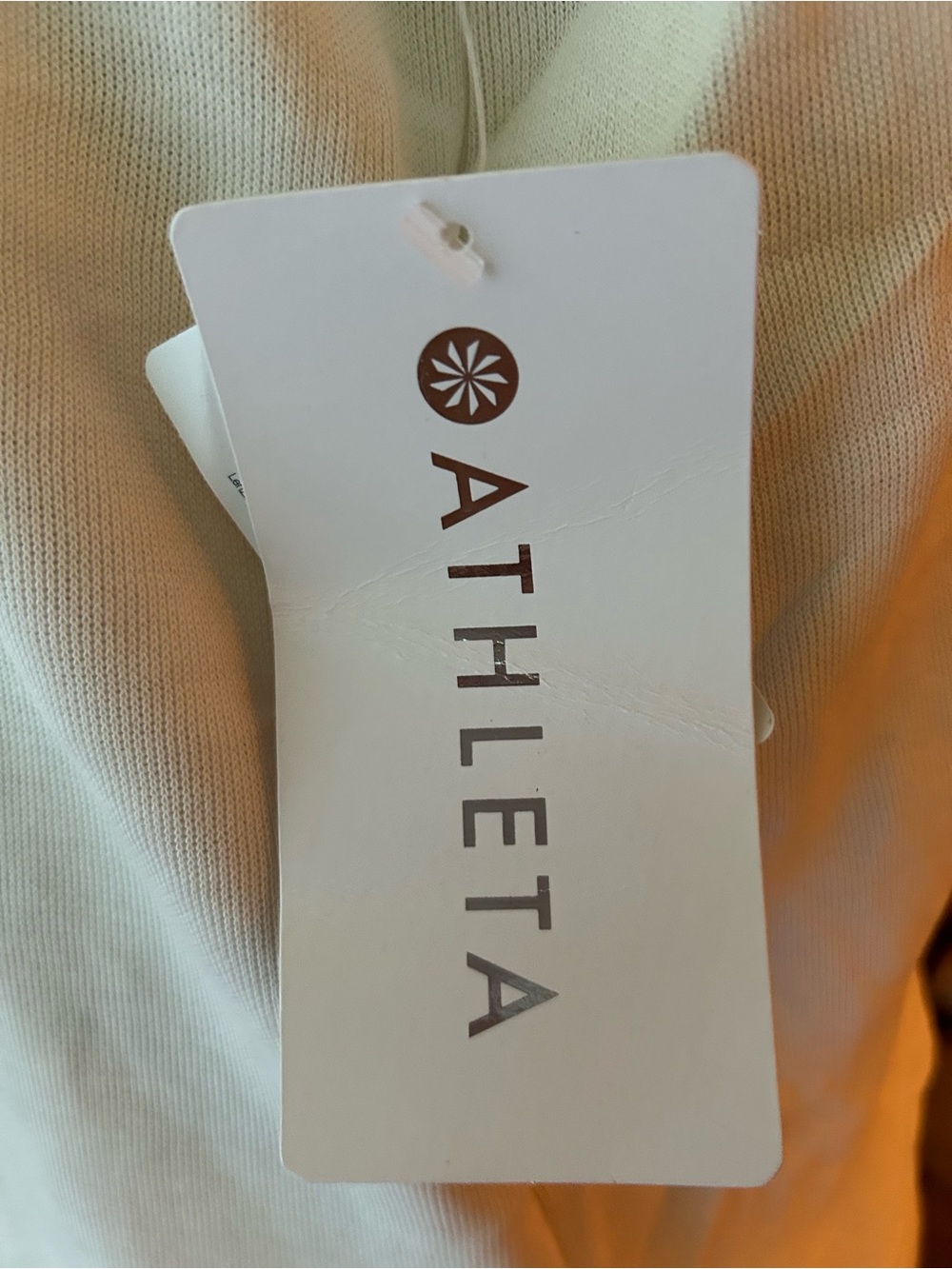 Athleta Carl stone white Serenity V Back Tank. LP new with tags. - Picture 4 of 14